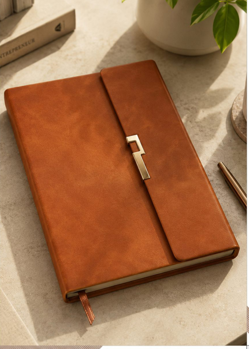 V-724 Minimalist Soft-Touch Executive Notebook